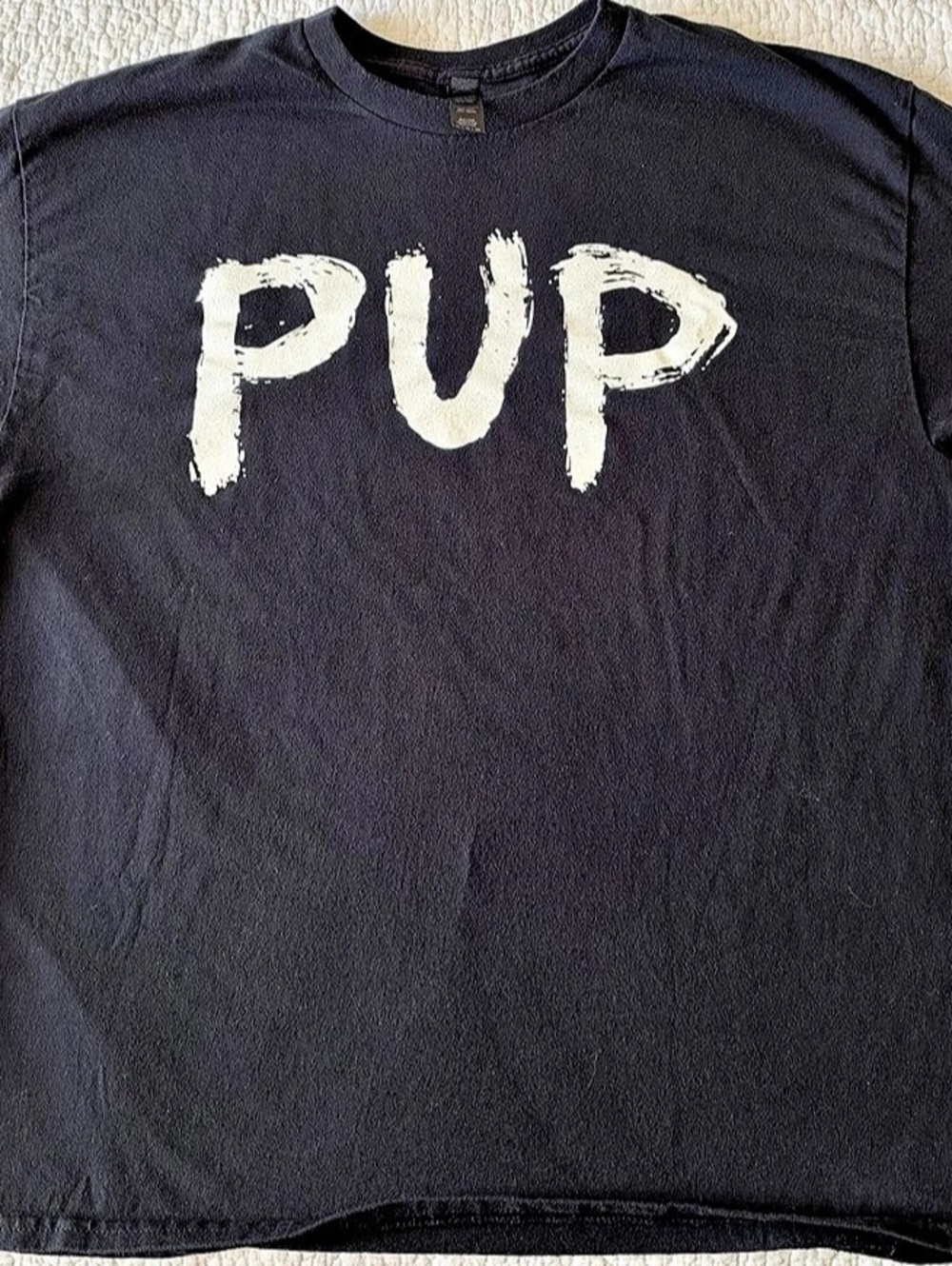 Gildan PUP Graphic Black Cotton Tee Size XL